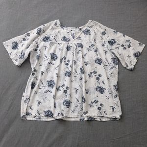 NorthStyle notch-neck short-sleeve blouse